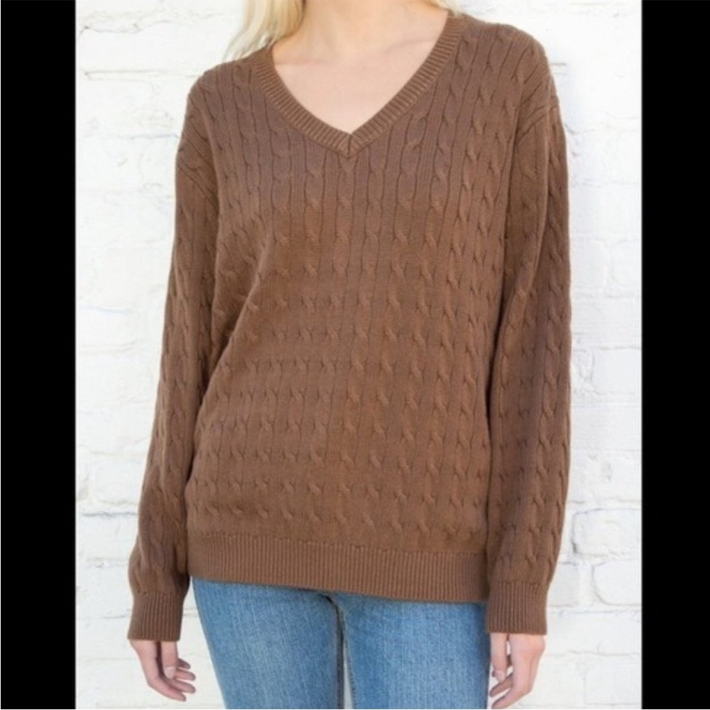 Brandy Melville Oversized Cable Knit Sweater